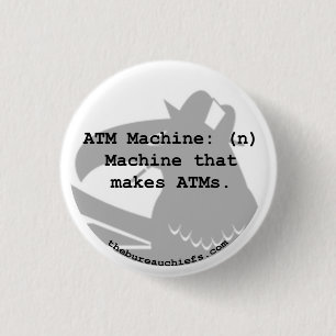 Knopf ATM-Maschinen-1,25" Button