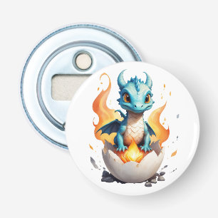 Knopf "Baby Dragon Fire Egg Fantasy" Flaschenöffner