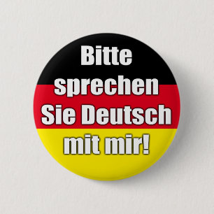 Knopf "Bitte sprechen Sie Deutsch MIT-MIR! " Button