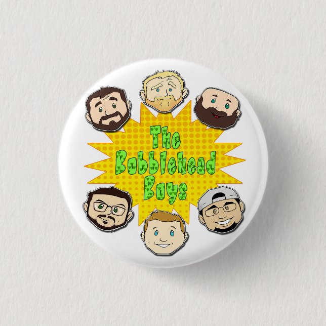 Knopf "Bobblehead Boys" Button (Vorderseite)