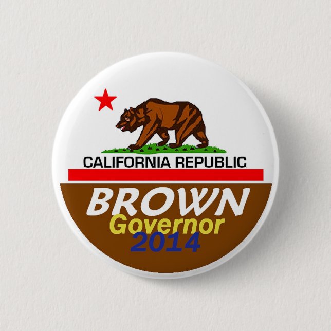 Knopf BROWN-Gouverneur-2014 Button (Vorderseite)