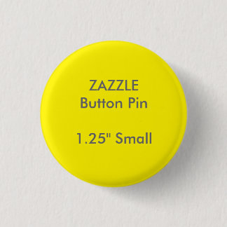 Knopf-Button GELB ZAZZLE Gewohnheits-1,25" kleines Button