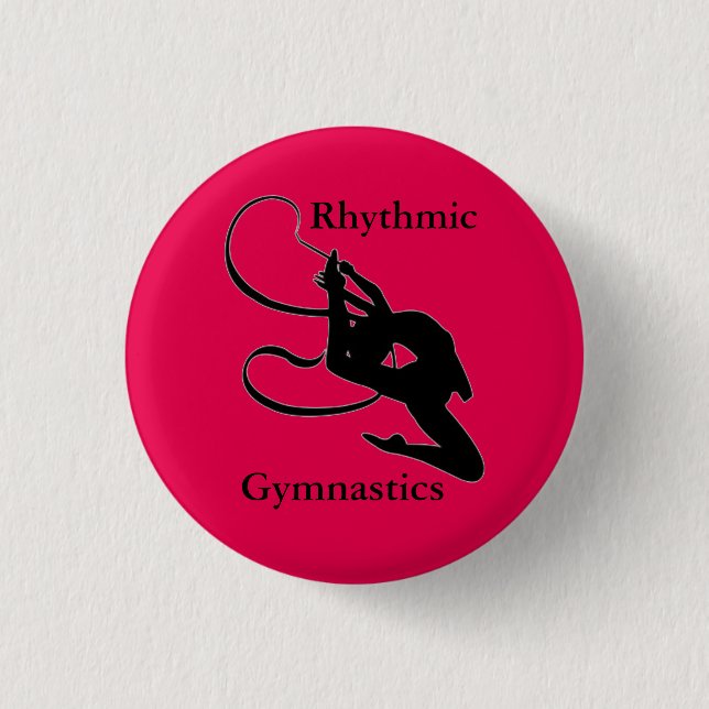 Knopf-Button "Gymnastgeschenke " der rhythmischen Button (Vorderseite)
