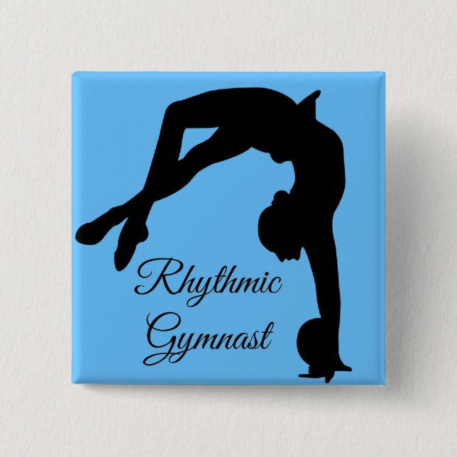 Knopf-Button "Gymnastgeschenke " der rhythmischen Button (Vorderseite)