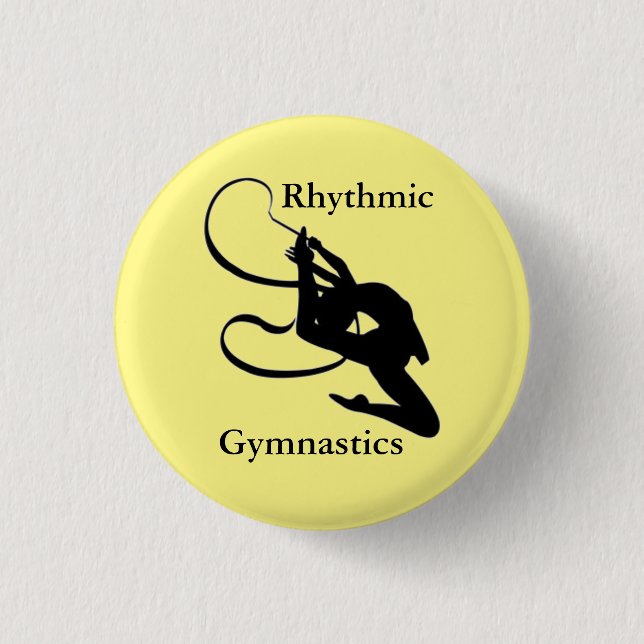 Knopf-Button "Gymnastgeschenke " der rhythmischen Button (Vorderseite)