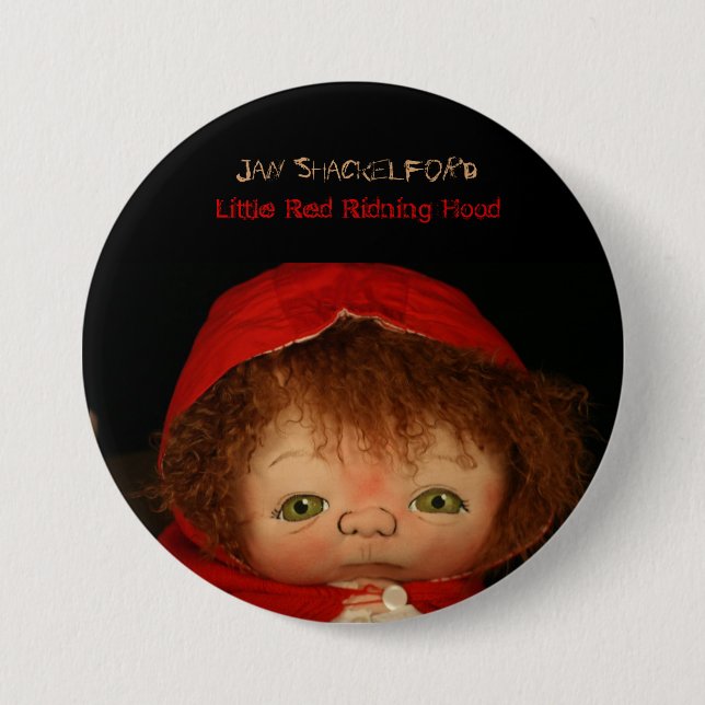 Knopf-Button Jan.s Shackelford Rotkäppchen Button (Vorderseite)