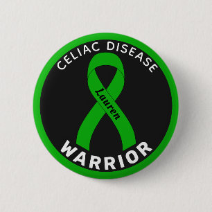 Knopf "Celiac Disease Warrior Ribbon" Button