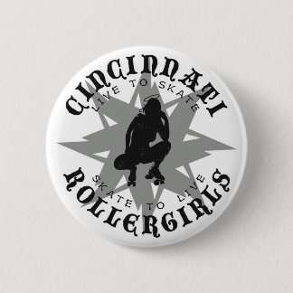 Knopf Cincinnatis Rollergirls Button