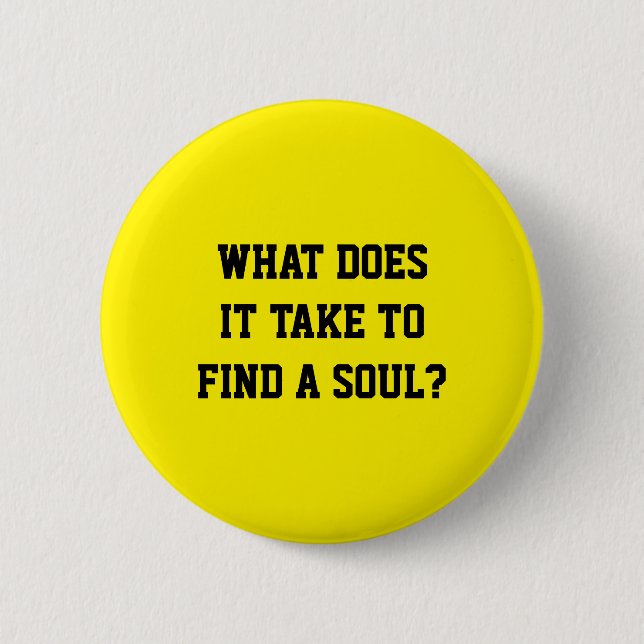 Knopf "Cold Hard World Lyric" Button (Vorderseite)