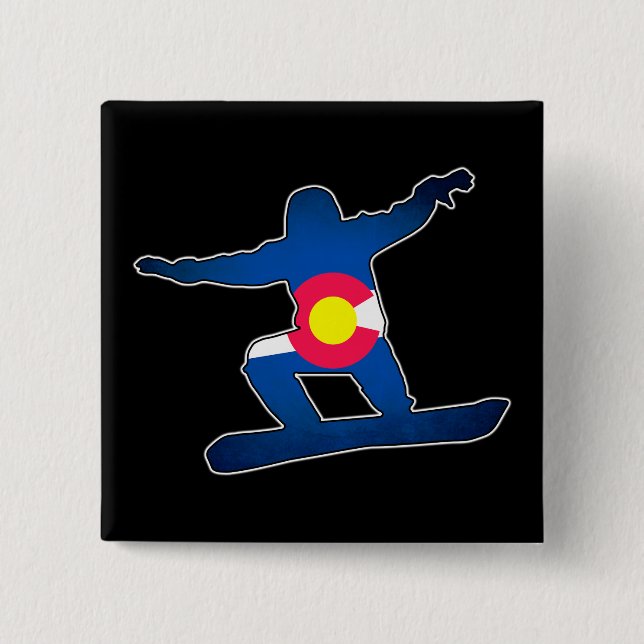 Knopf Colorado-Flagge Button (Vorderseite)