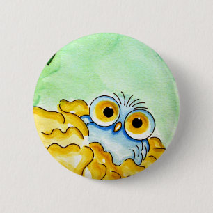 KNOPF DER BABY-BLAU-EULEN-1 BUTTON