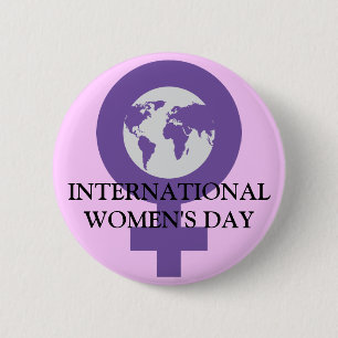 Knopf der Frauen Tages Button