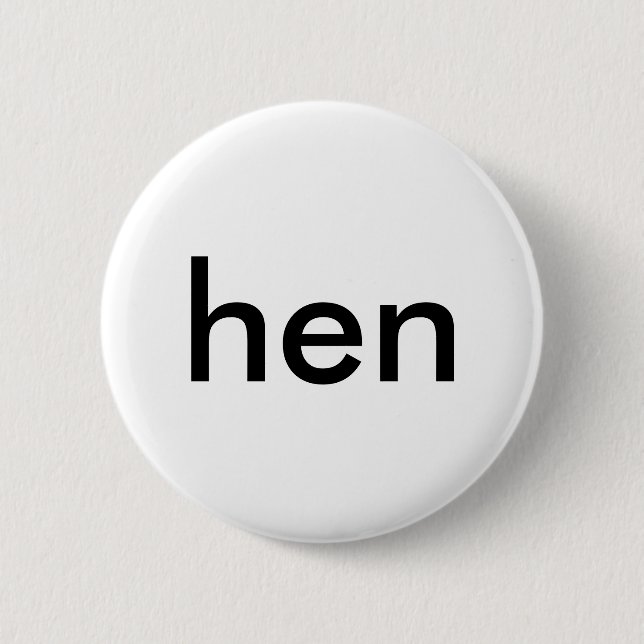 Knopf der Henne (schwedisches Button (Vorderseite)