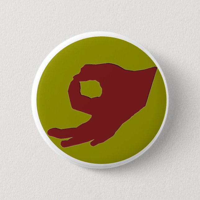 Knopf der Kreis-Handspiel-Zahl-2 Button (Vorderseite)