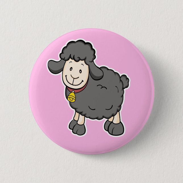 Knopf der schwarzen Schafe Button (Vorderseite)