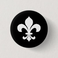 Knopf der Wappenkunde-Fleur-Di-Lis