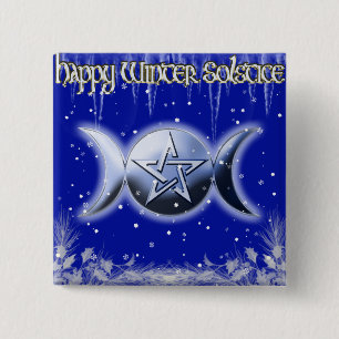 Knopf der Winter-Sonnenwende-1 Button