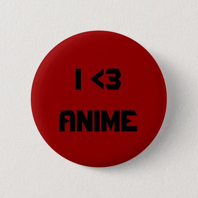 Knopf des Anime I <3 Button (Vorderseite)