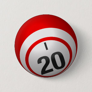 Knopf des Bingo I 20 Button