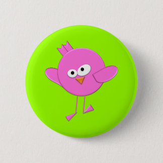 Knopf des Bonbon-Fantasie-der flippige Vogels Button