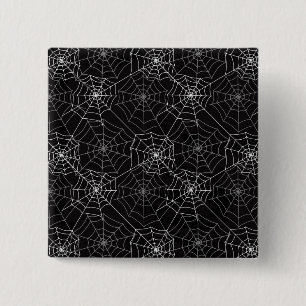 Knopf des Halloween-Spinnen-Netz-Muster- Button