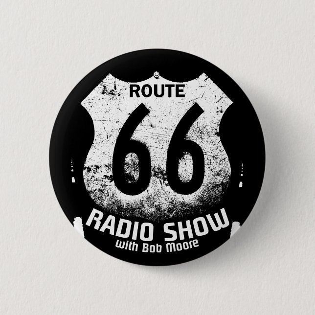 Knopf des Schlag-Radio-Weg-66 Button (Vorderseite)