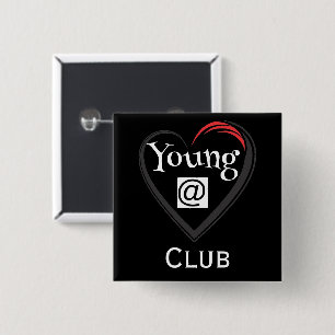 Knopf des Young at Heart Clubs Button