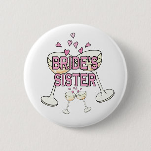 Knopf: Die Schwester der Braut Button