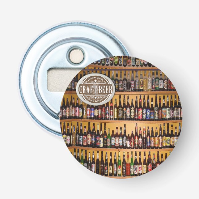 Knopf Flaschenöffner Bier (Vorderseite)