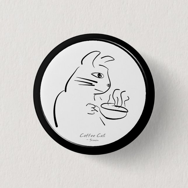 Knopf für coole Kaffeekasse Button (Vorderseite)