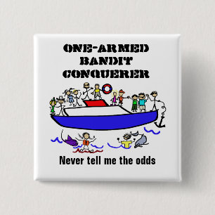 Knopf für den Sieger des Schlitz-Spiel-Marathons Button