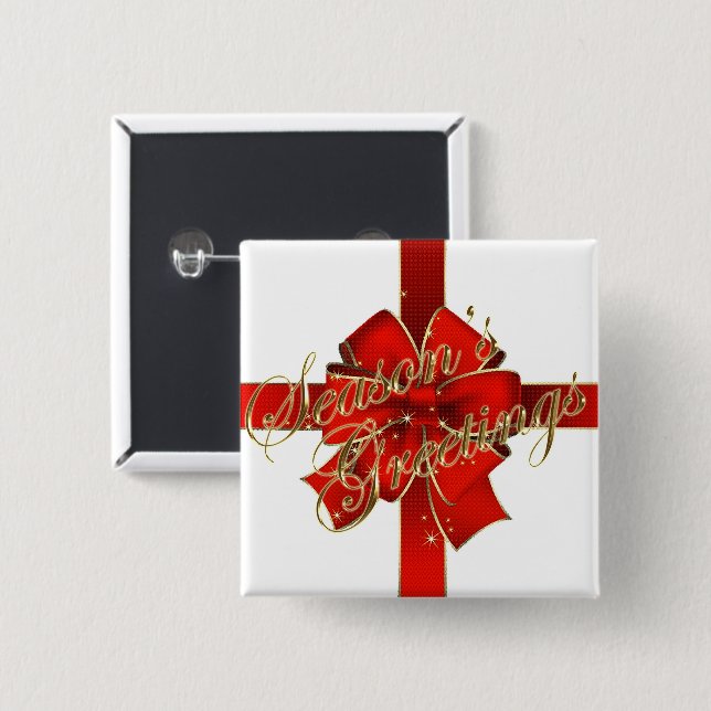 Knopf für die glühende Weihnachtsblume Button (Vorne & Hinten)