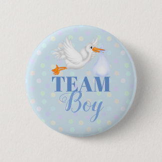 Knopf für die individuelle Storchteam-Babydusche Button