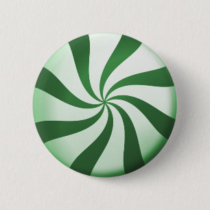 Knopf für grüne und weiße Pfefferminzbonbons Button
