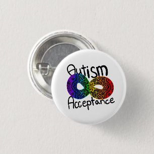 Knopf für Neurodität Autismus Akzeptanz Button