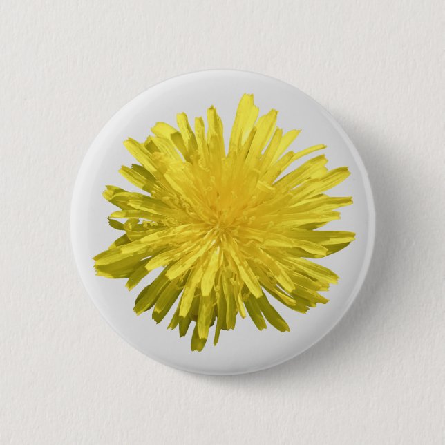 Knopf Gelber Löwenzahn Button (Vorderseite)