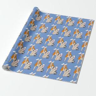 Knopf Geschenkpapier