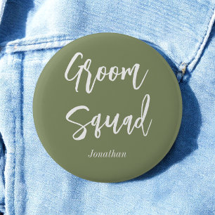 Knopf Grossquadad Seite Grün Weiß Button