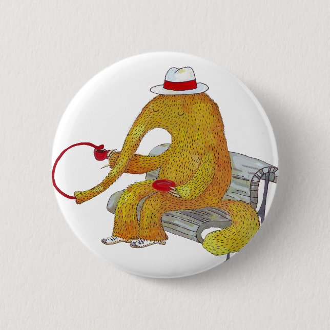 Knopf Herrn Anteater Button (Vorderseite)
