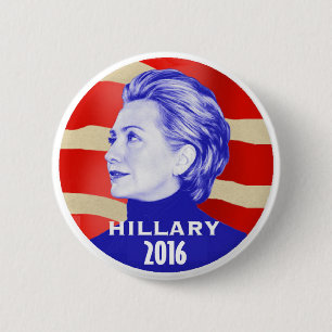 Knopf Hillary 2016 Button