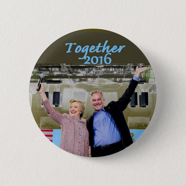 Knopf Hillary 2016 Button (Vorderseite)
