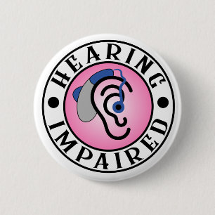 Knopf "Hörbeeinträchtigung" Button