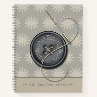 Knopf-It-Nähjournal Notizbuch