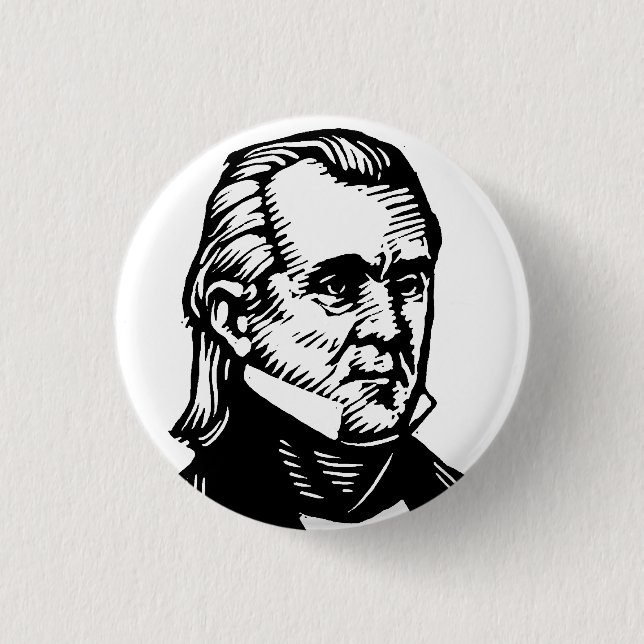 Knopf James K Polk Button (Vorderseite)