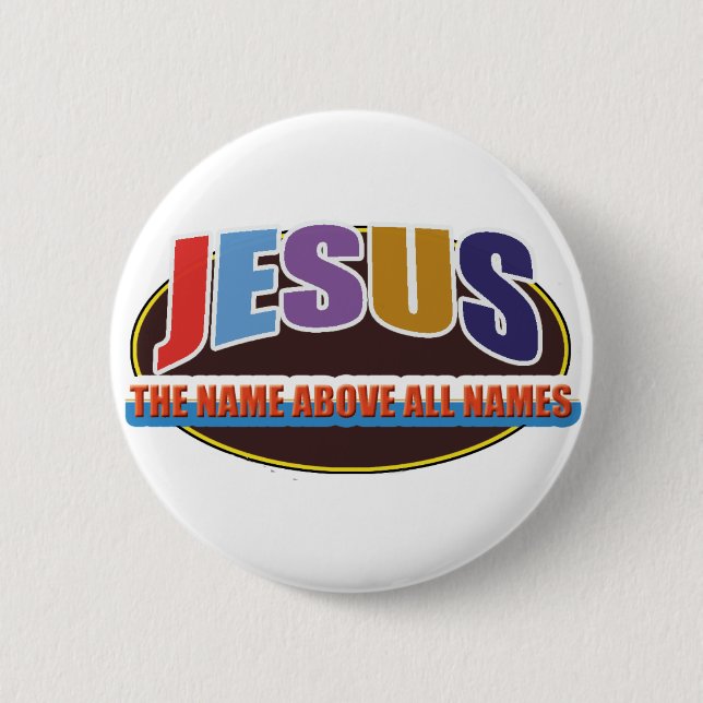 Knopf Jesus, nennen vor allem Namen Button (Vorderseite)