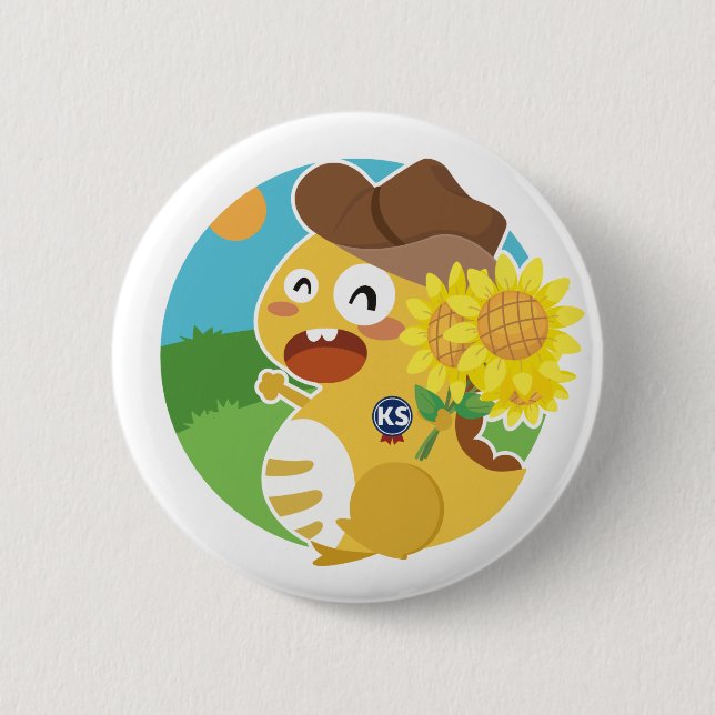 Knopf Kansas VIPKID Button (Vorderseite)