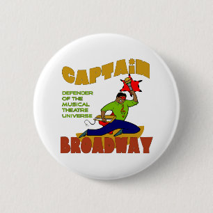Knopf Kapitän-Broadway (dunkle Haut) Button