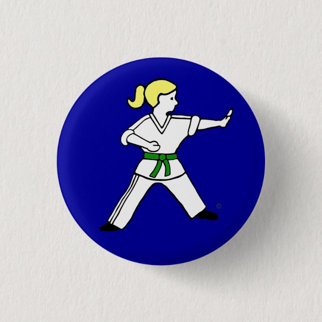 Knopf Karate Kids 12 Button (Vorderseite)