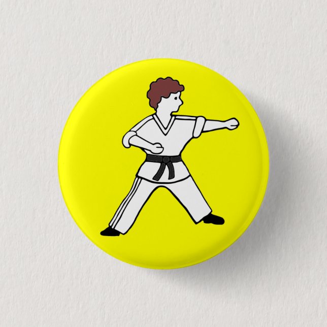 Knopf Karate Kids 15 Button (Vorderseite)