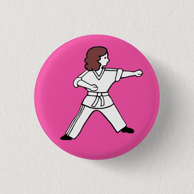 Knopf Karate Kids 16 Button (Vorderseite)